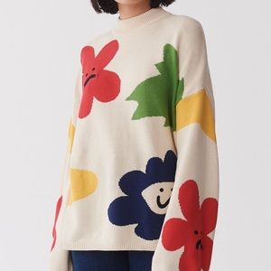 ISO LAZY OAF FLOWER KNIT BED SWEATER (M-XL)